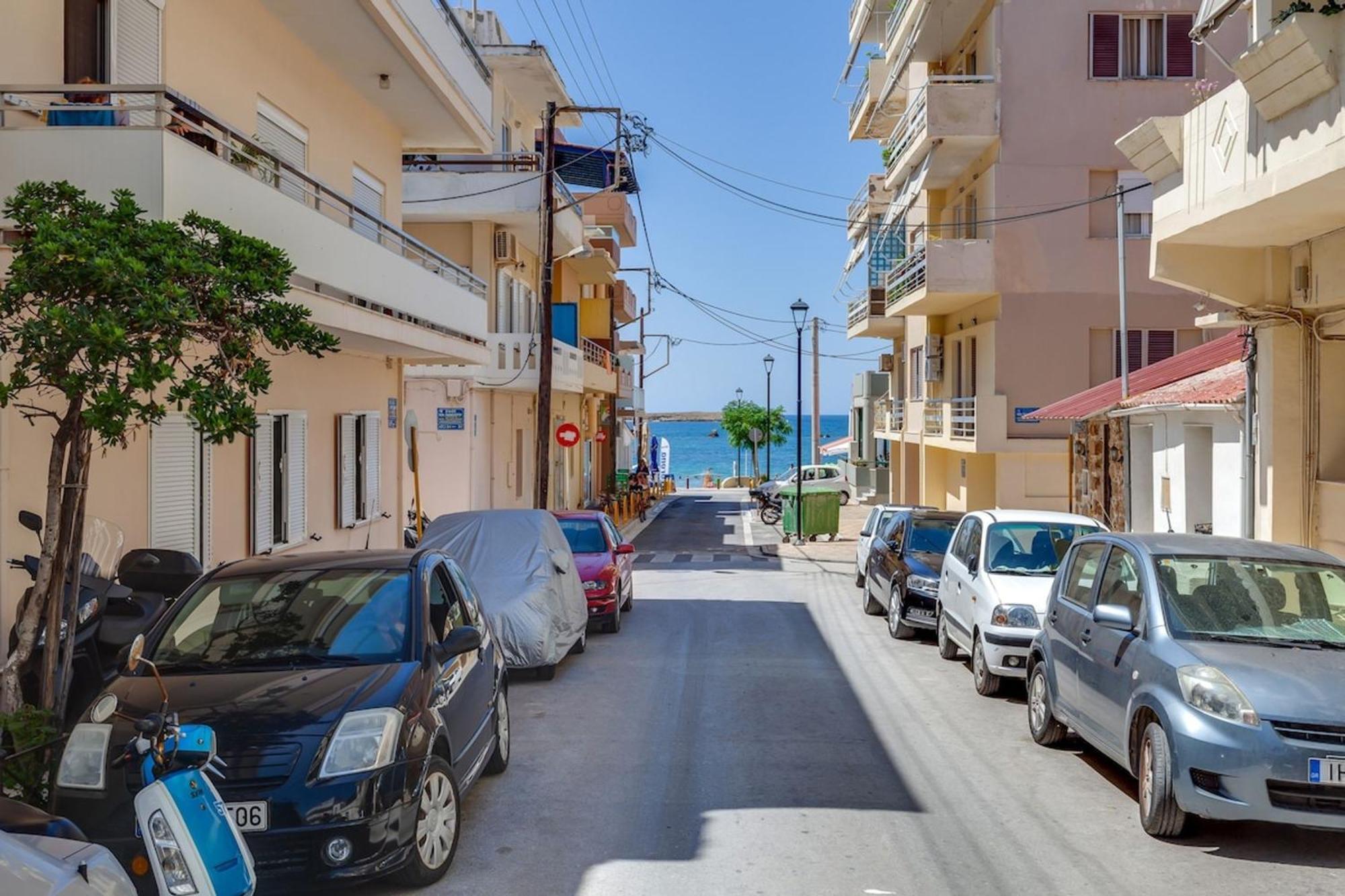 Samouil Apartment Steps From The Beach 하니아 외부 사진